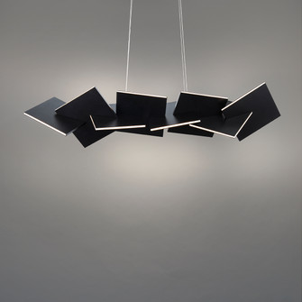 Konstrukt LED Linear Pendant in Black (281|PD80048BK)