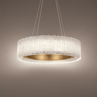 Rhiannon LED Chandelier in Aged Brass (281|PD70128AB)