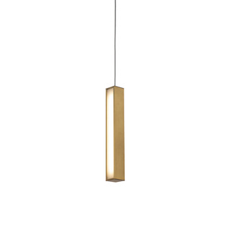 Chaos LED Mini Pendant in Aged Brass (281|PD64814AB)