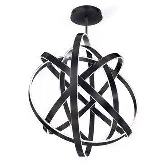 Kinetic LED Chandelier in Black (281|PD61760BK)