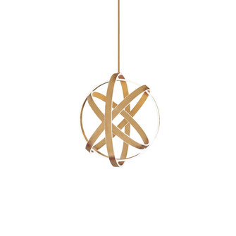 Kinetic LED Chandelier in Aged Brass (281|PD61728AB)