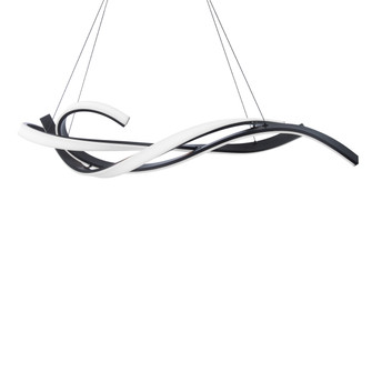 Tidal LED Chandelier in Black (281|PD58257BK)