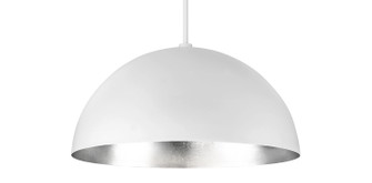 Yolo LED Pendant in Silver Leaf/White (281|PD55735SL)