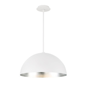 Yolo LED Pendant in Silver Leaf/White (281|PD55718SL)