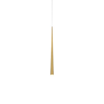 Cascade LED Mini Pendant in Aged Brass (281|PD41837AB)