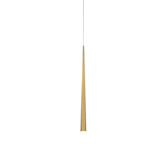 Cascade LED Mini Pendant in Aged Brass (281|PD41828AB)