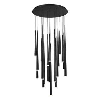 Cascade LED Pendant in Black (281|PD41821RBK)