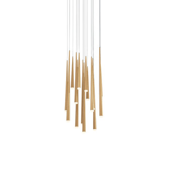 Cascade LED Pendant in Aged Brass (281|PD41815RAB)