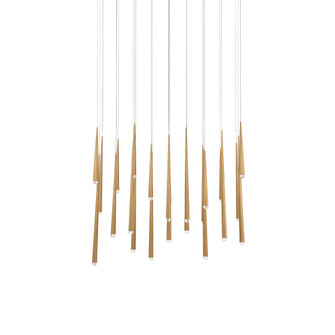 Cascade LED Pendant in Aged Brass (281|PD41723LAB)