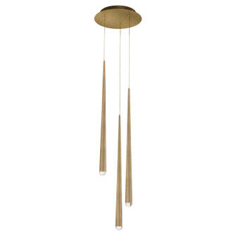 Cascade LED Pendant in Aged Brass (281|PD41703RAB)