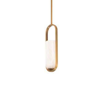 Rollins LED Mini Pendant in Aged Brass (281|PD26316AB)