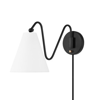 Onda One Light Wall Sconce in Soft Black (428|HL699101SBK)