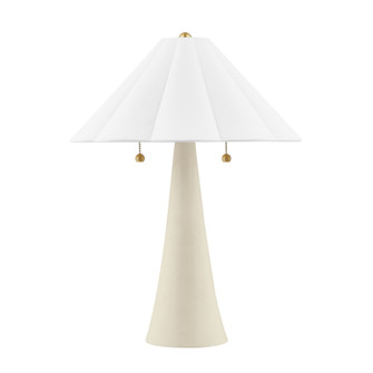 Alana Two Light Table Lamp in Aged Brass/Ceramic Antique Ivory (428|HL676202AGBCAI)