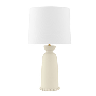 Rhea One Light Table Lamp in Aged Brass/Ceramic Antique Ivory (428|HL663201AGBCAI)