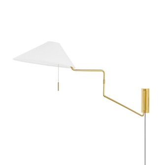 Aisa One Light Wall Sconce in Aged Brass (428|HL647201AGB)