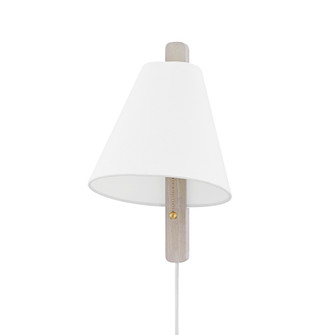 Ellen One Light Wall Sconce in Aged Brass (428|HL636201AGBWWA)