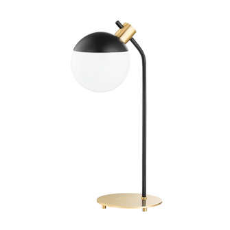 Miranda LED Table Lamp in Aged Brass/Soft Black (428|HL573201AGBSBK)