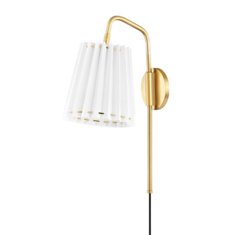 Demi One Light Wall Sconce in Aged Brass (428|HL476101AGB)