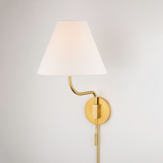 Patti One Light Wall Sconce in Aged Brass (428|HL240101AGB)
