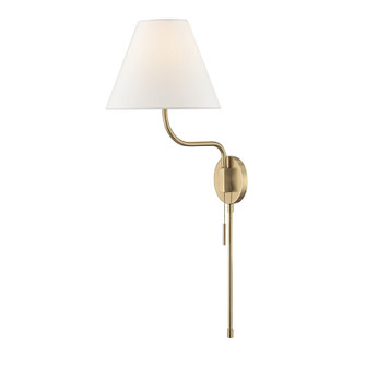 Patti One Light Wall Sconce in Aged Brass (428|HL240101AGB)