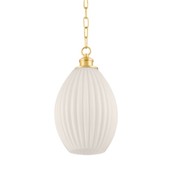 Hillary One Light Pendant in Aged Brass (428|H771701SAGB)