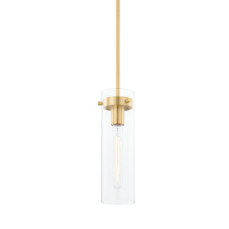 Haisley One Light Pendant in Aged Brass (428|H756701SAGB)
