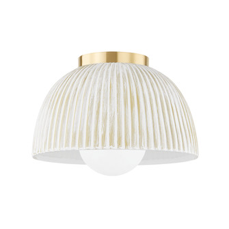 Eloise One Light Flush Mount in Aged Brass (428|H750501AGBCWW)