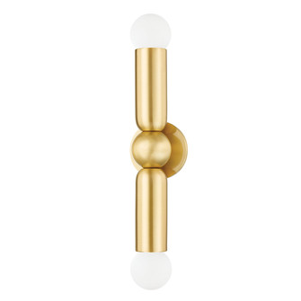 Lolly Two Light Wall Sconce in Aged Brass (428|H720102AGB)