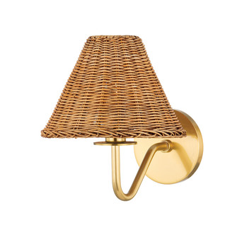 Issa One Light Wall Sconce in Aged Brass (428|H704101AGB)