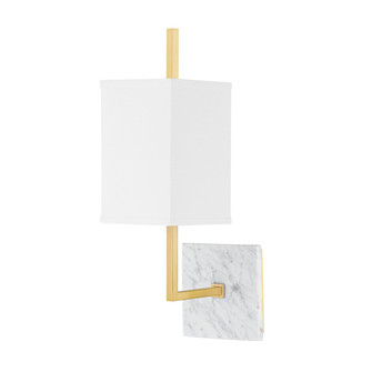 Mikaela One Light Wall Sconce in Aged Brass (428|H700101AGB)