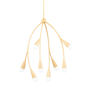 Elsa Eight Light Chandelier in Gold Leaf (428|H689708GL)