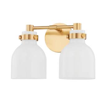 Elli Two Light Bath and Vanity in Aged Brass (428|H649302AGB)