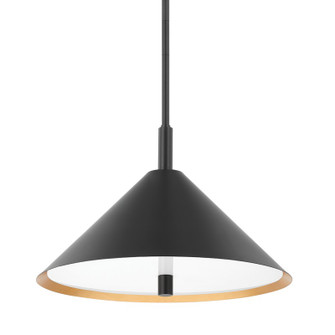 Brianna Three Light Pendant in Gold Leaf/Soft Black Combo (428|H629703GLSBK)