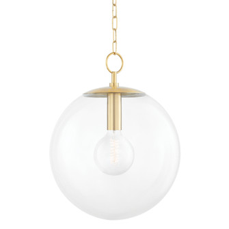 Juliana One Light Pendant in Aged Brass (428|H609701LAGB)