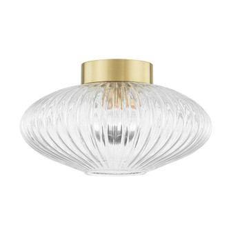 Reba One Light Flush Mount in Aged Brass (428|H537501AGB)