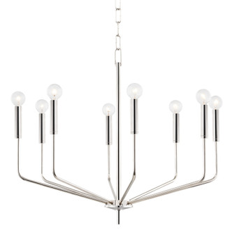 Bailey Eight Light Chandelier in Polished Nickel (428|H516808PN)