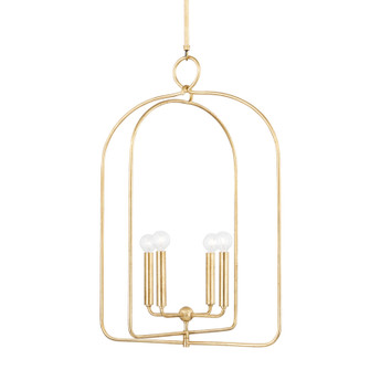 Mallory Four Light Pendant in Gold Leaf (428|H512701LGL)