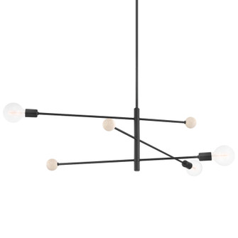 Slater Three Light Chandelier in Soft Black (428|H491803SBK)