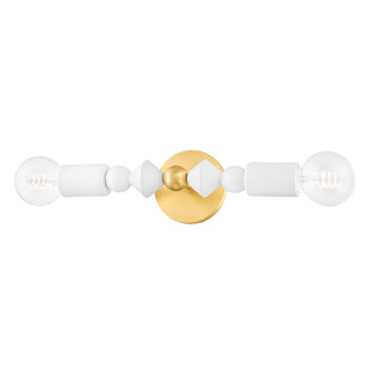 Flora Two Light Wall Sconce in Aged Brass (428|H471102AGB)
