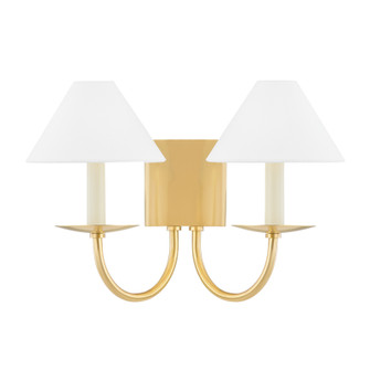 Lenore Two Light Wall Sconce in Aged Brass (428|H464102AGB)