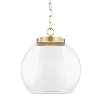 Sasha One Light Pendant in Aged Brass (428|H457701LAGB)