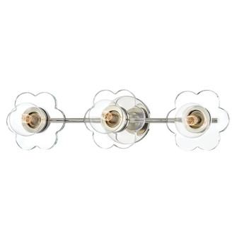 Alexa Three Light Bath and Vanity in Polished Nickel (428|H357303PN)
