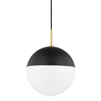 Renee One Light Pendant in Aged Brass/Black (428|H344701LAGBBK)