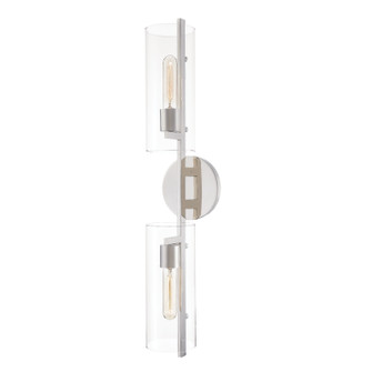 Ariel Two Light Wall Sconce in Polished Nickel (428|H326102PN)