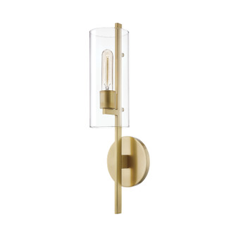 Ariel One Light Wall Sconce in Aged Brass (428|H326101AGB)