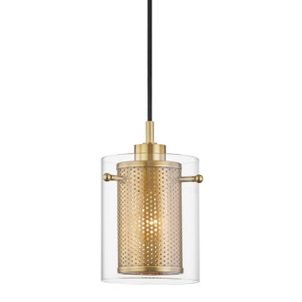 Elanor One Light Pendant in Aged Brass (428|H323701AGB)