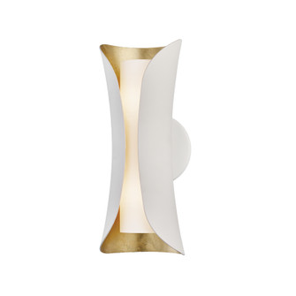 Josie Two Light Wall Sconce in Gold Leaf/White (428|H315102GLWH)