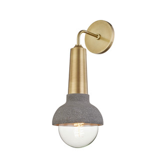 Macy One Light Wall Sconce in Aged Brass (428|H304101AGB)