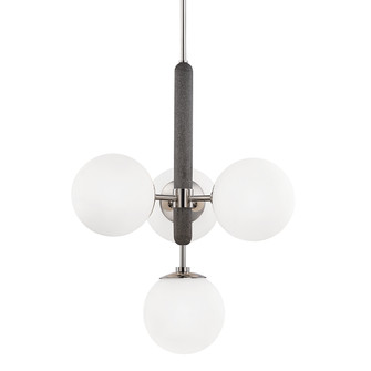 Brielle Four Light Chandelier in Polished Nickel (428|H289804PN)