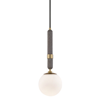 Brielle One Light Pendant in Aged Brass (428|H289701SAGB)